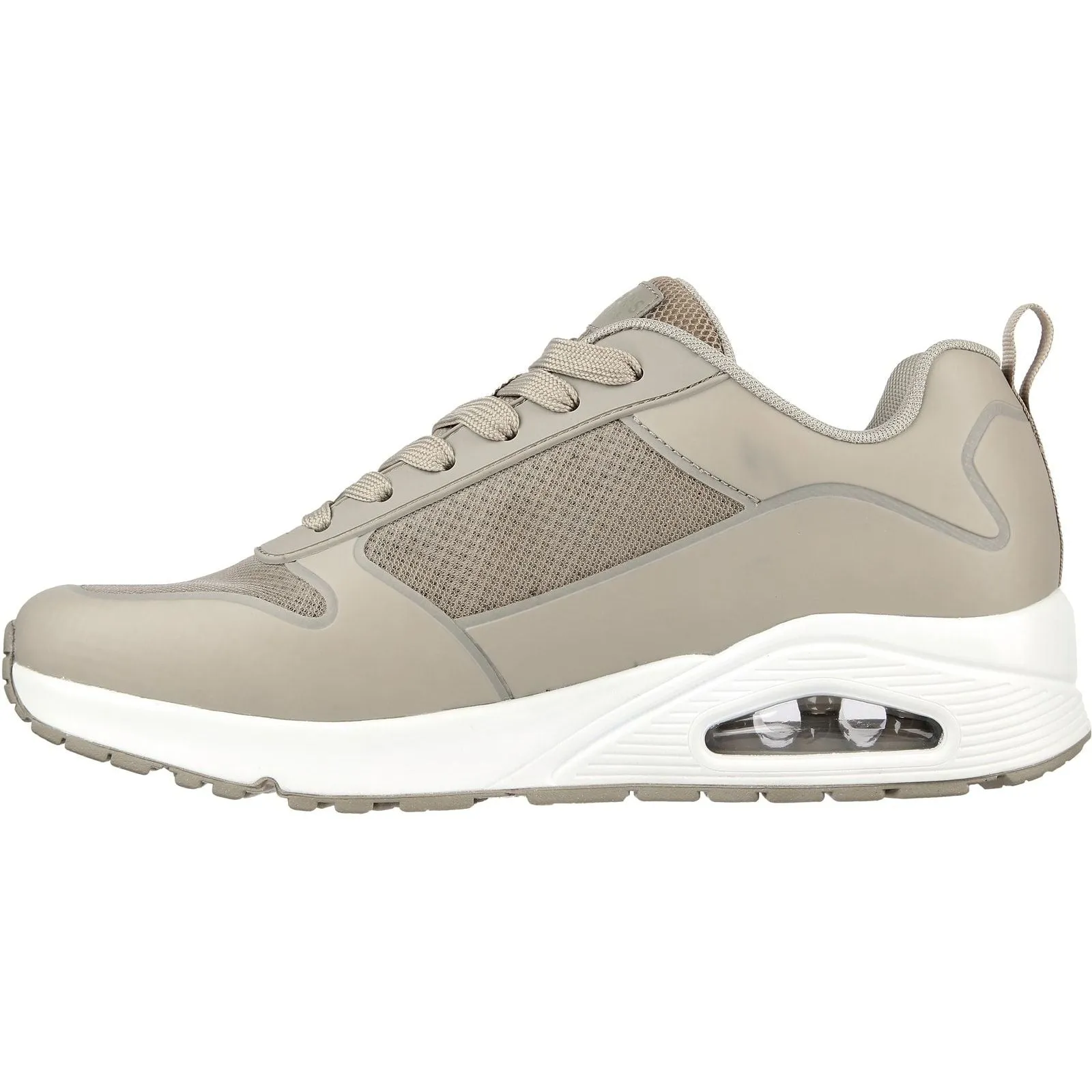 Skechers Mens Uno Sol Trainers Taupe Dynamic Flex Construction Form Ease