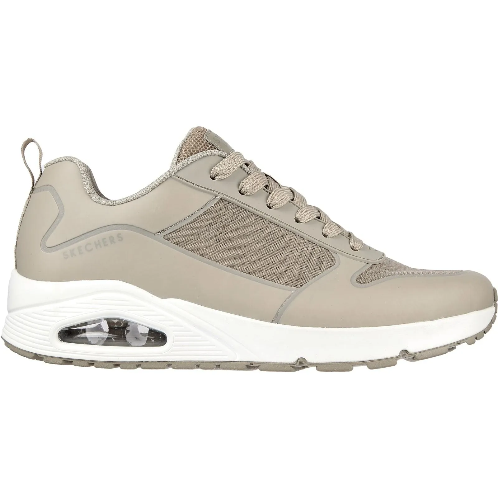 Skechers Mens Uno Sol Trainers Taupe Quick Flex
