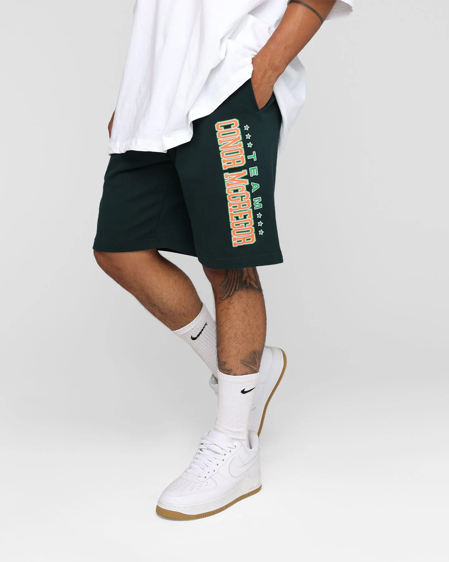 Casual Comfort Goat Crew X UFC Team McGregor Shorts Deep Green