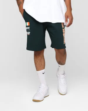 Goat Crew X UFC Team McGregor Shorts Deep Green Wrinkle Free Weave