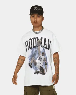Trendy Piece Vintage Style Rodman Brand Rodman Dunk UV T-Shirt White