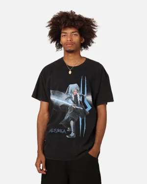 Star Wars Ahsoka Vintage T-Shirt Black Wash Weekend Smart Look