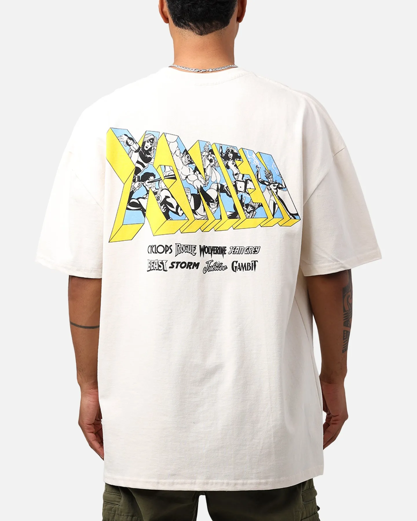 petite size Marvel X-Men The Blackbird Heavyweight T-Shirt Off White
