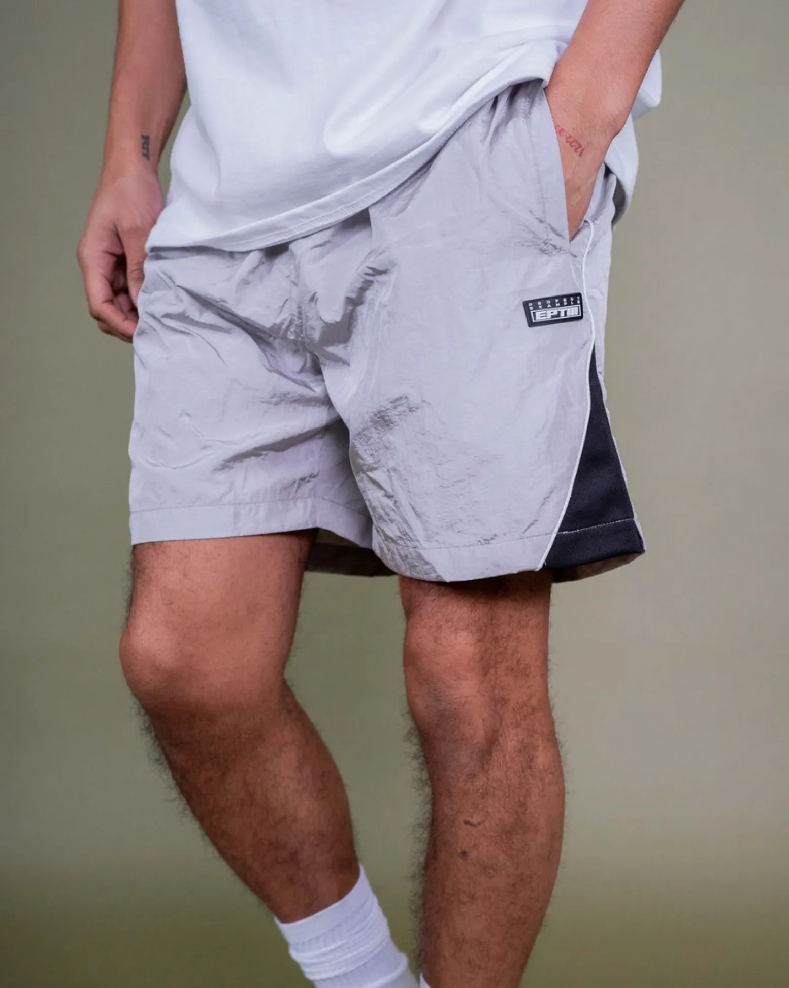 EPTM DERBY SHORTS (Grey) Relax Vibe TaglessDesign