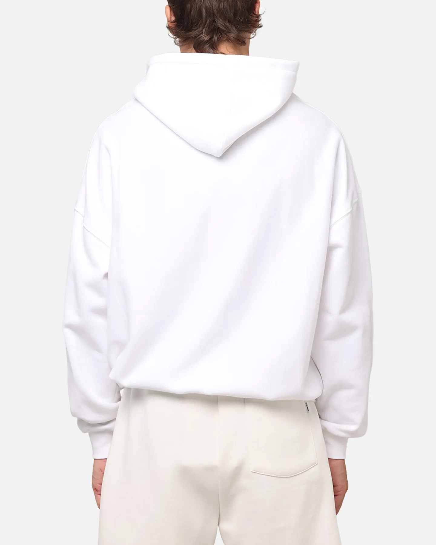 Carre Race Script Hoodie White Modern Street