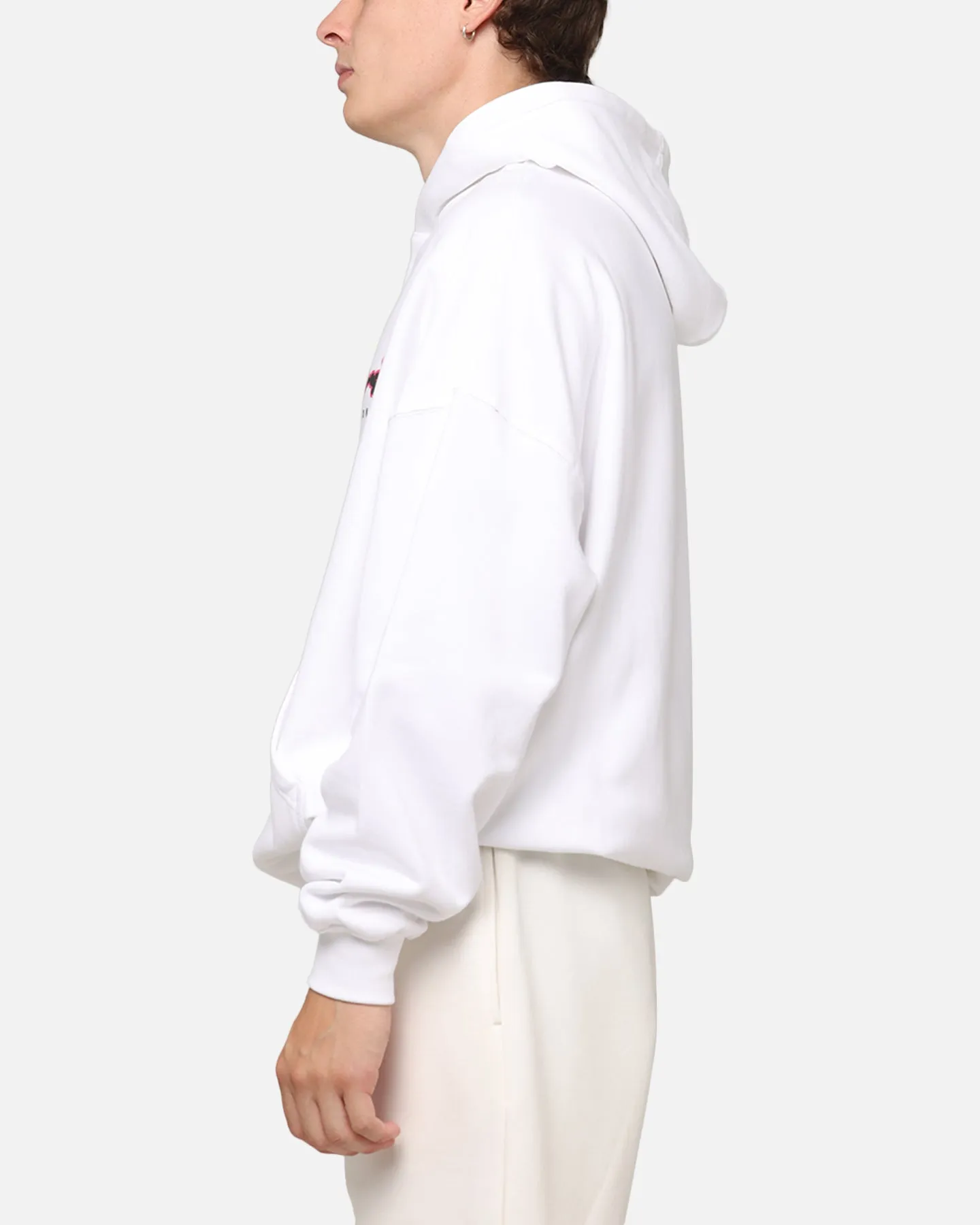 Rhino like Carre Race Script Hoodie White