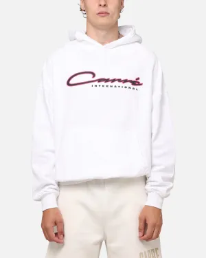 Carre Race Script Hoodie White Running wear High end feel