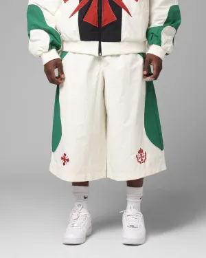 AntiSlipGrip Loiter Club Classic Track Shorts White/Green