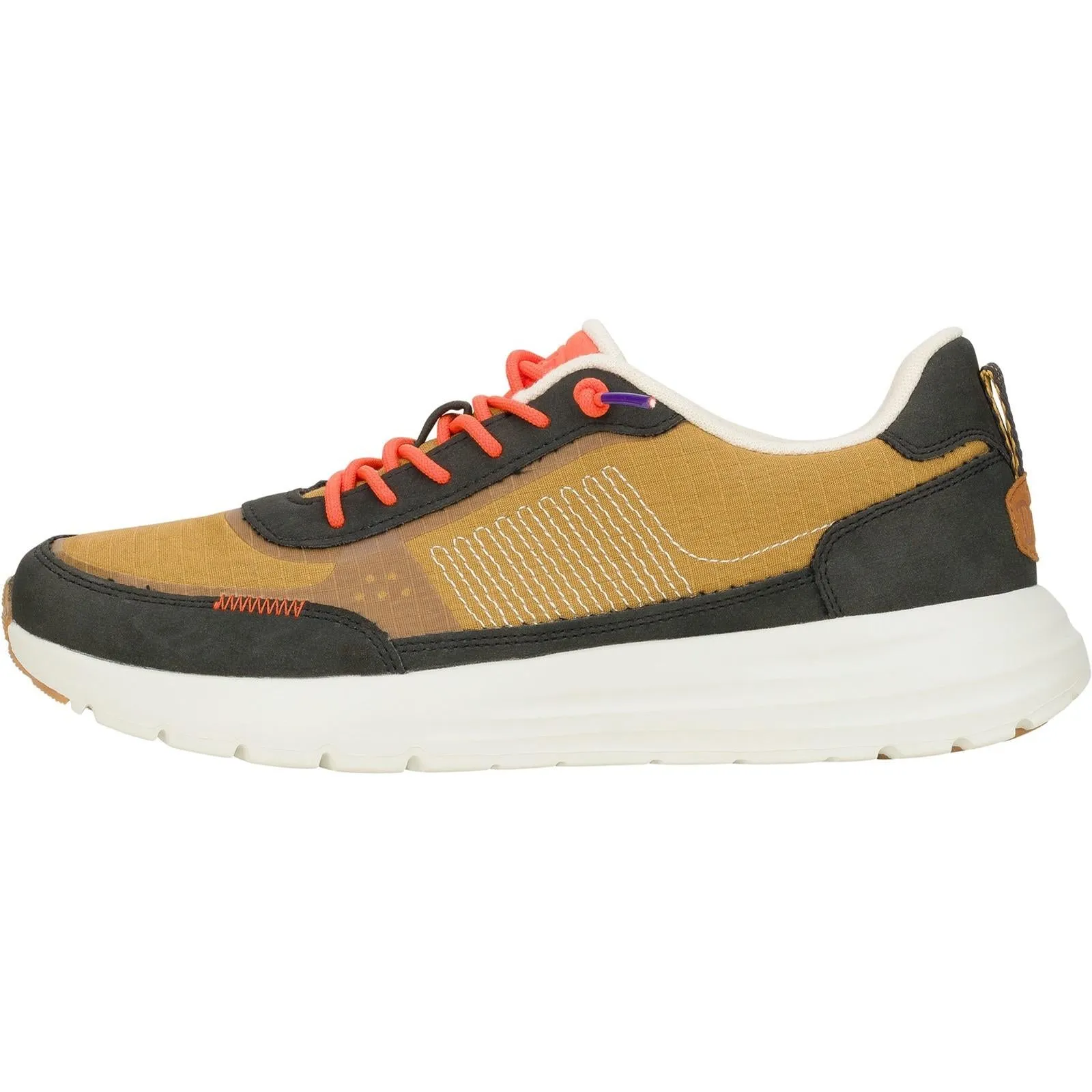 Long Move HEYDUDE Mens Sirocco Alta Hype Trainers Walnut