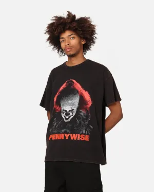 AntiBacterialTreatment Goat Crew X Warner Bros. Entertainment Pennywise Face Vintage T-Shirt Black Wash