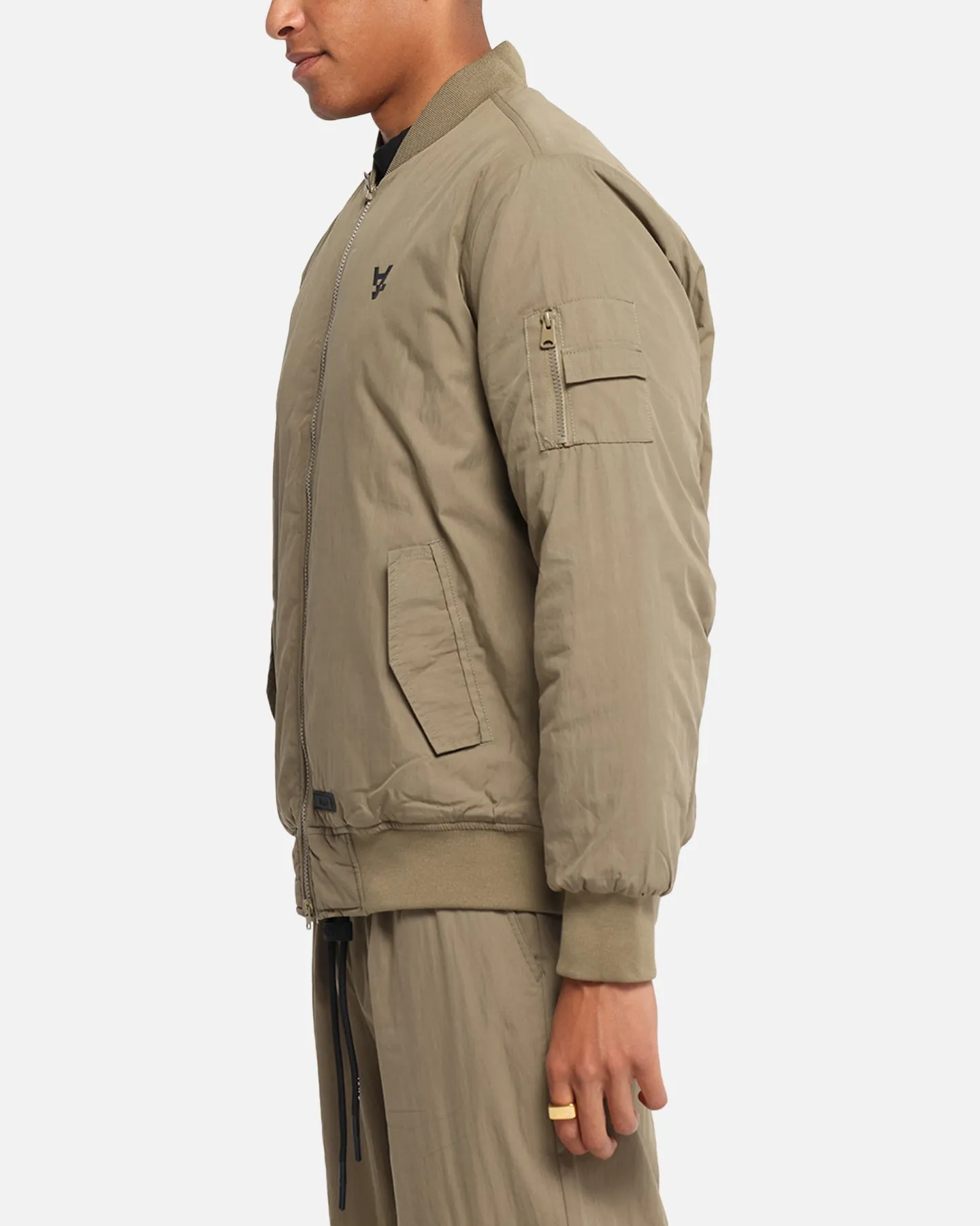 Padded collar Ideal The Anti Order Anti Essential Oversized Bomber Jacket Dark Taupe