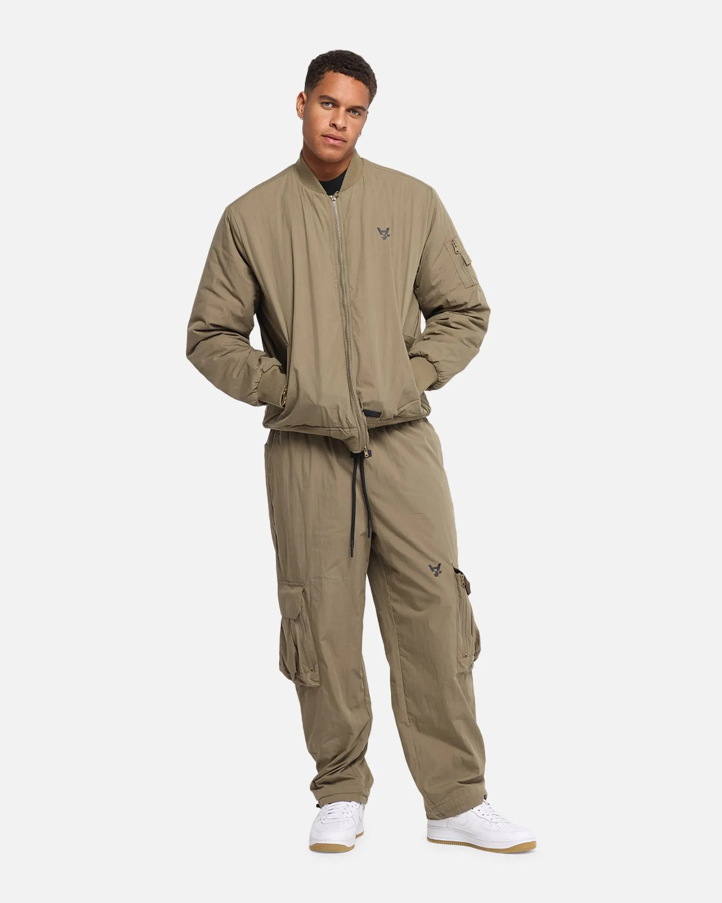 The Anti Order Anti Essential Oversized Bomber Jacket Dark Taupe club