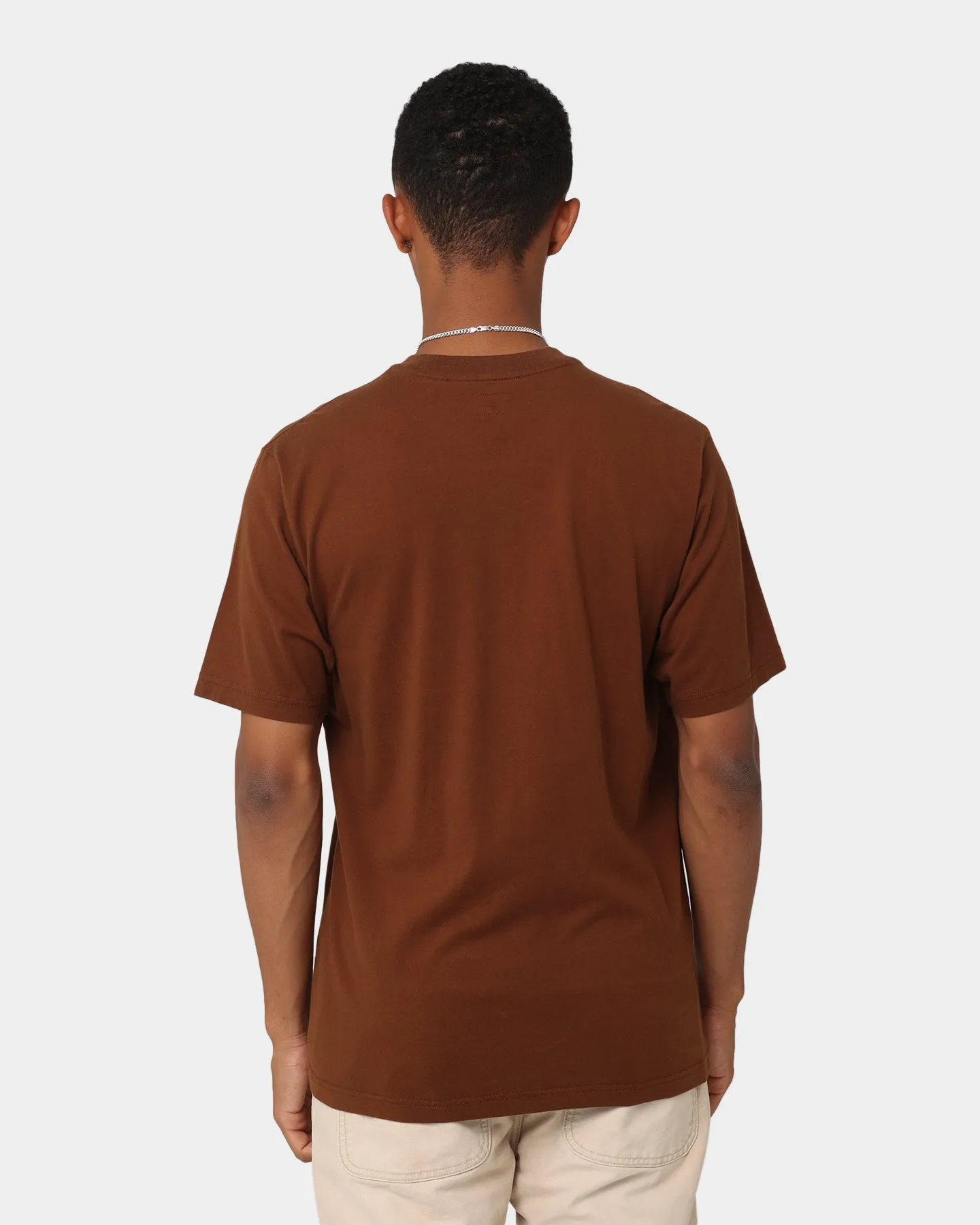 vacation wear DurableStitching Supreme Small Box T-Shirt Brown