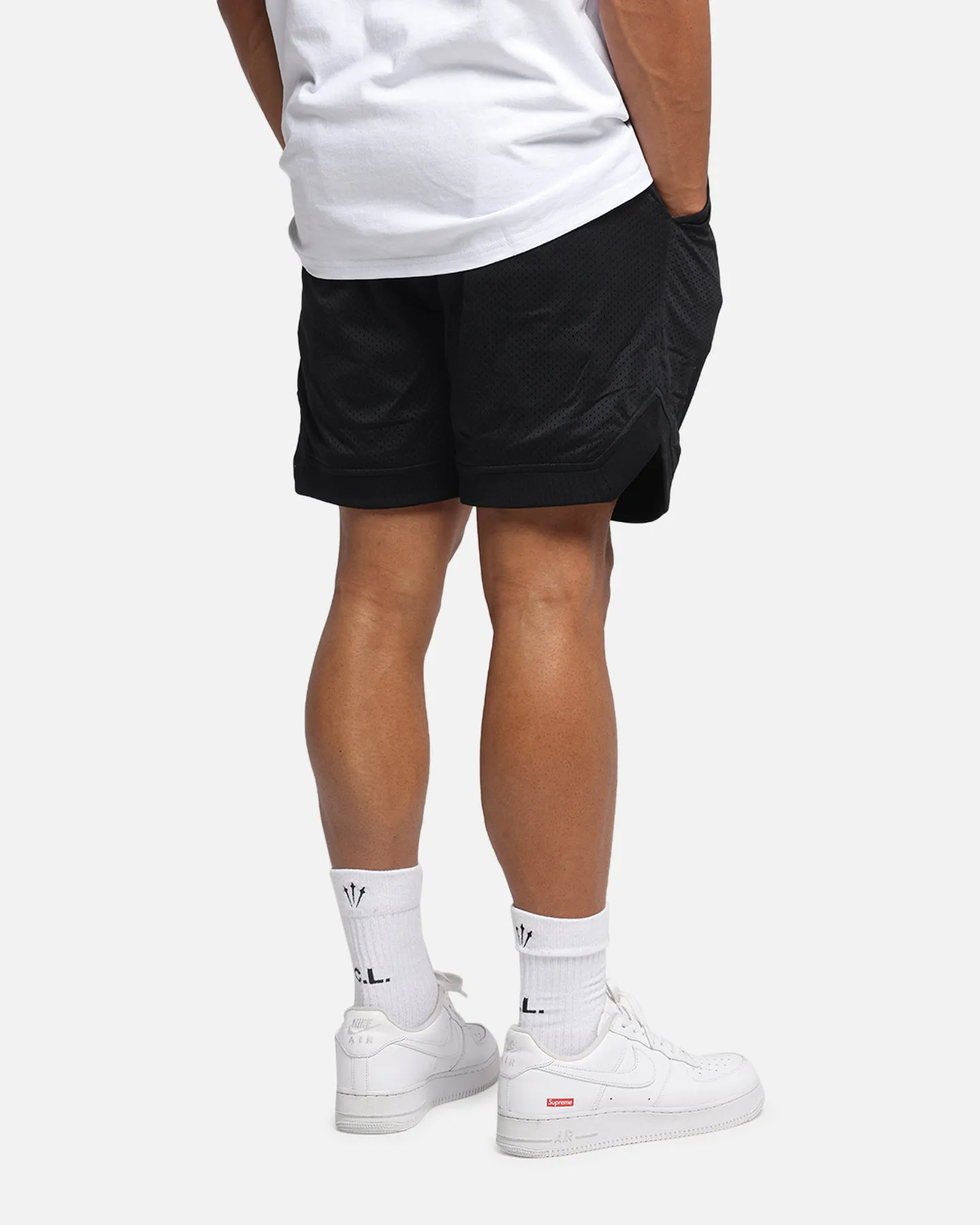 The Anti Order Post Season Basketball Shorts Black/Red Breathable Fit