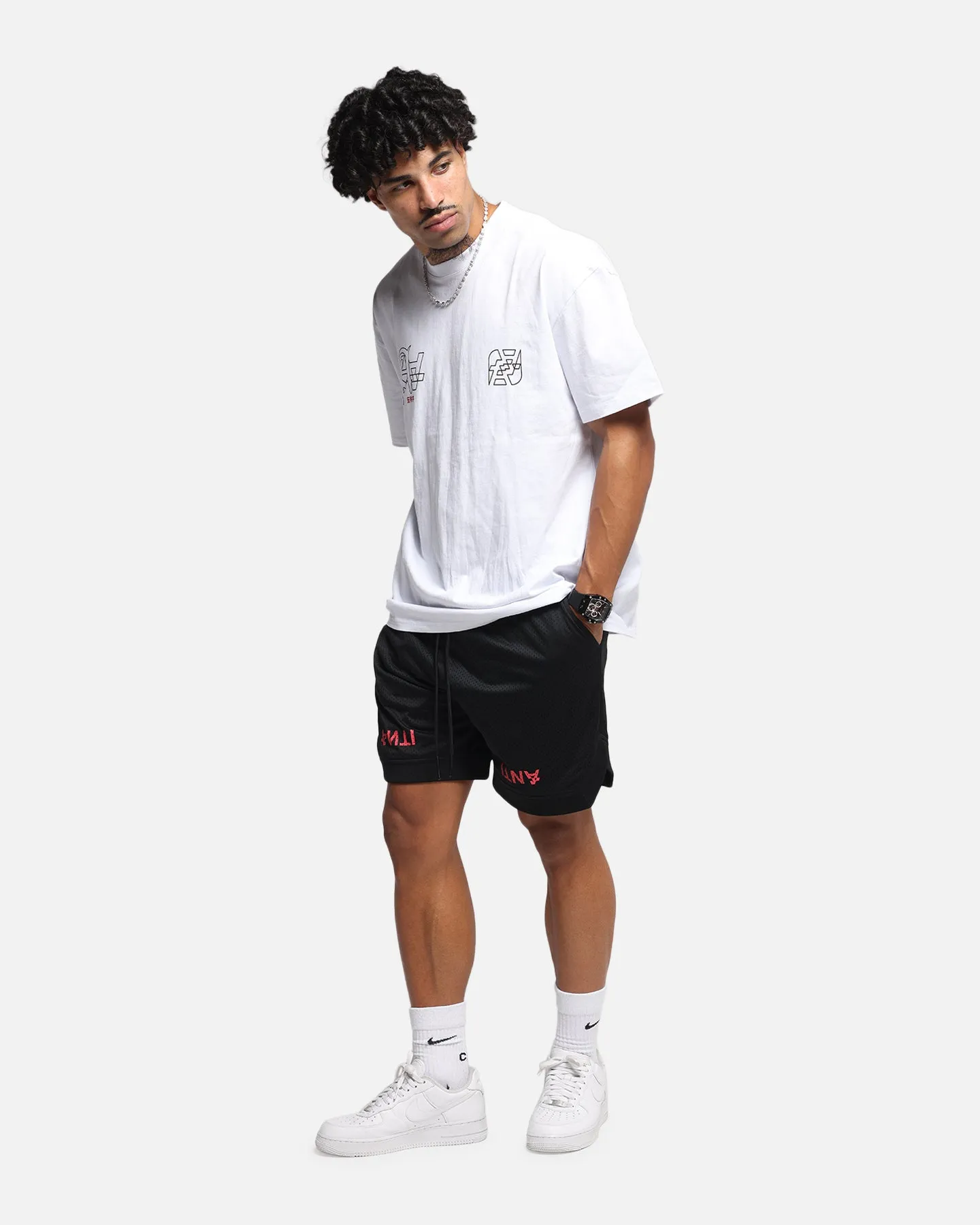 The Anti Order Post Season Basketball Shorts Black/Red Hassle free maintenance