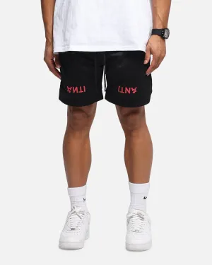 The Anti Order Post Season Basketball Shorts Black/Red Smooth Flatlock Seams