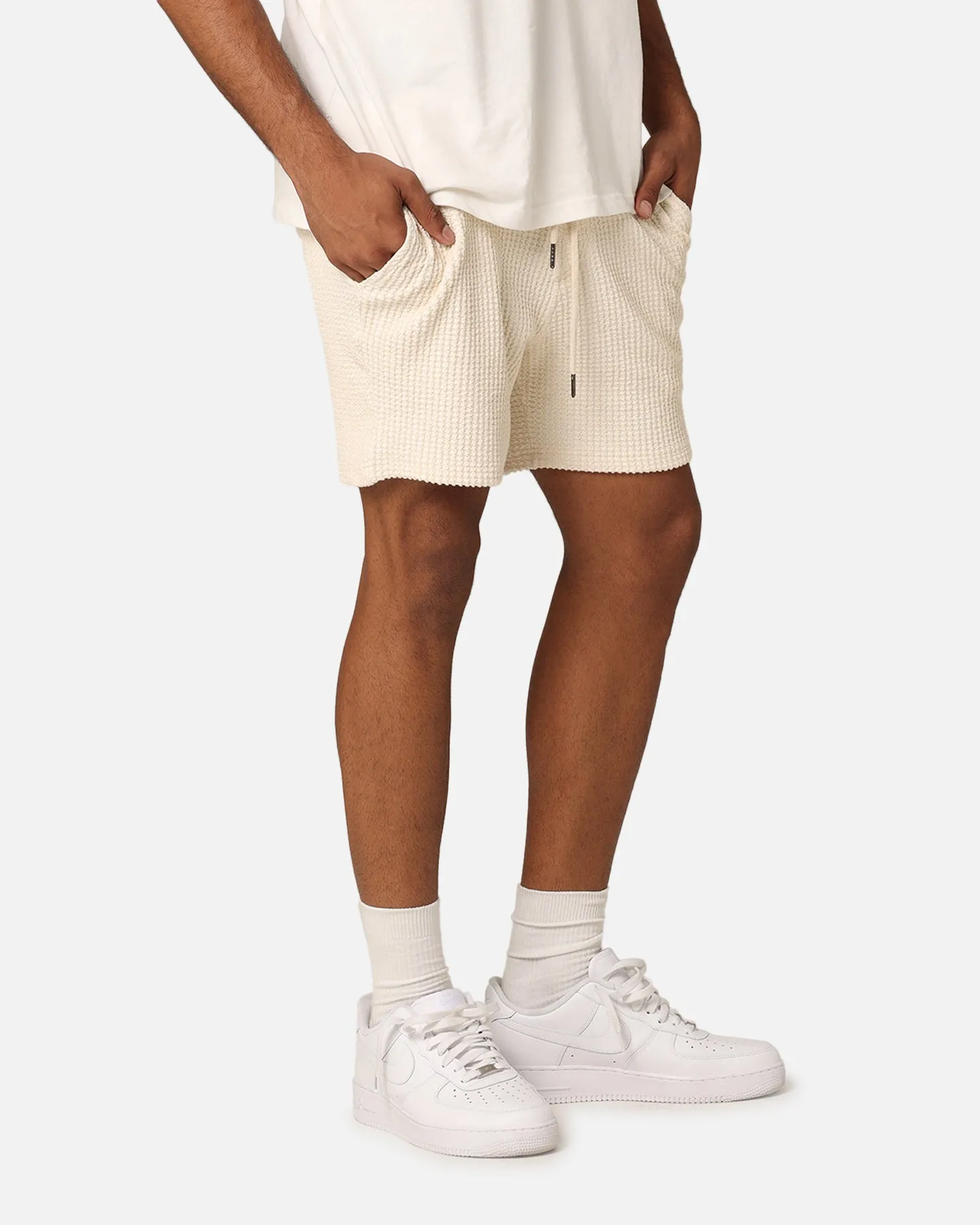 Concert wear Classic Shorts XXIII Ozzy Waffle Shorts Cream