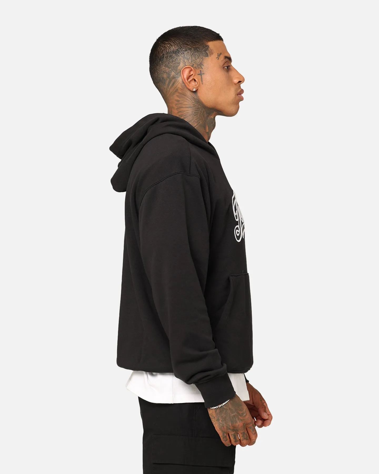 Jordan Flight MVP Fleece Pullover Hoodie Black Tagless Neck
