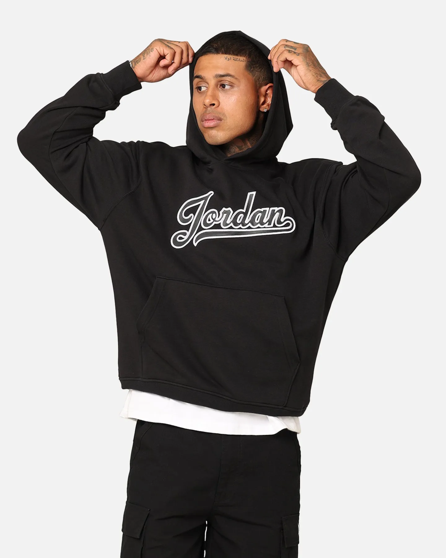 Fitness wear Jordan Flight MVP Fleece Pullover Hoodie Black