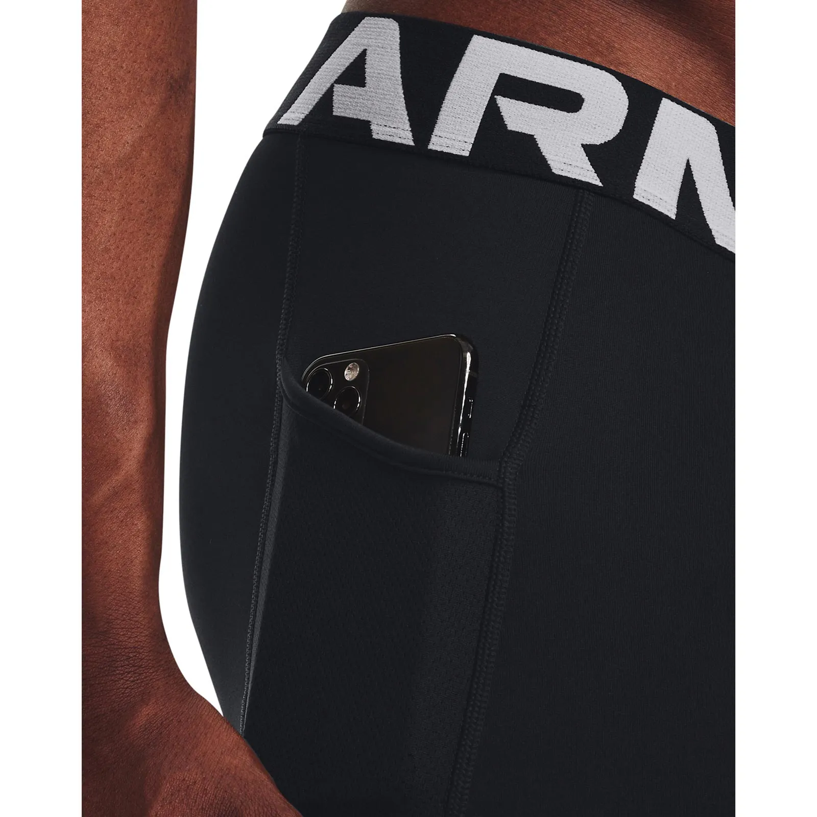 Under Armour Mens CG Armour Leggings Black Classic Design SmoothZipper