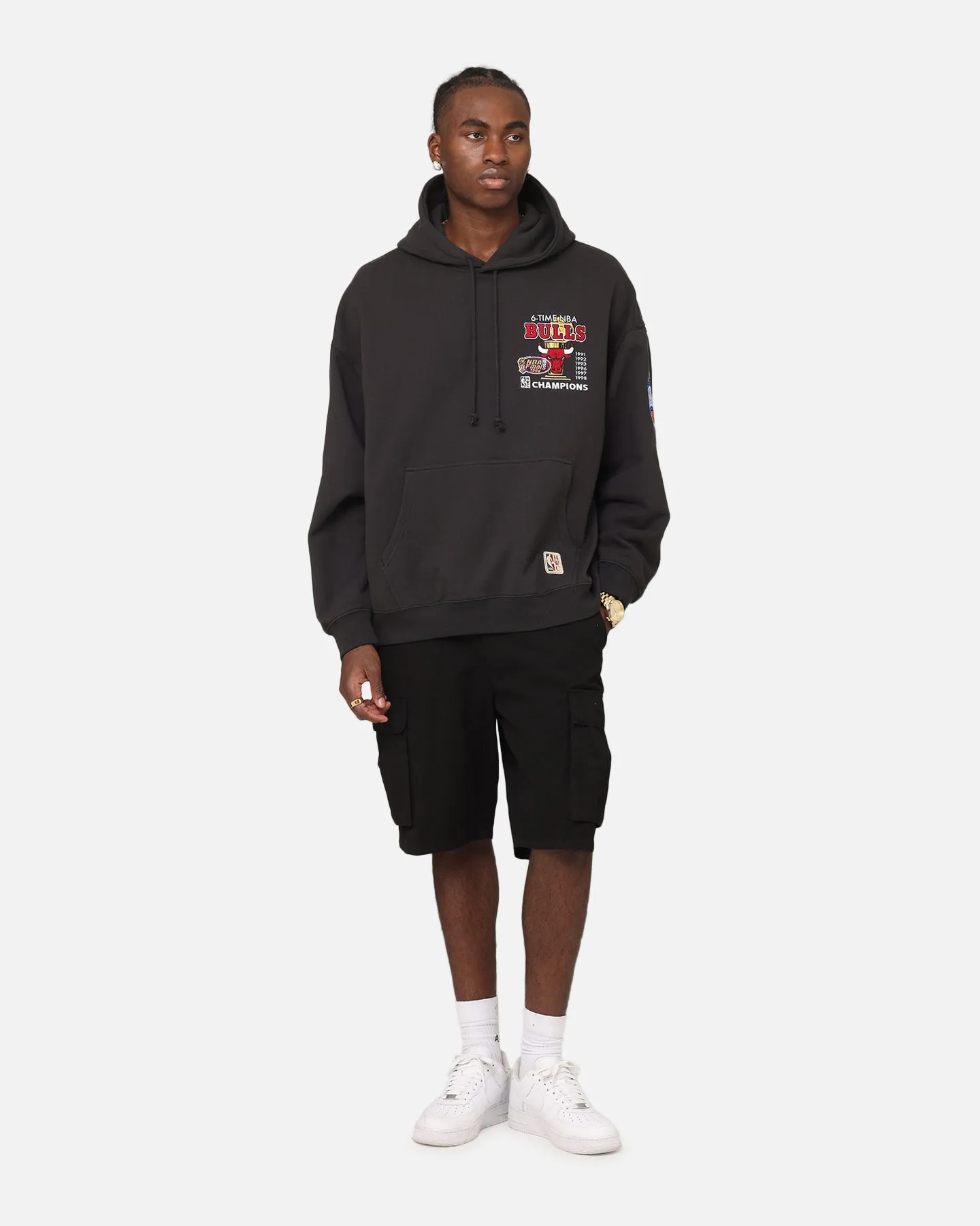Spa wear Mitchell & Ness Chicago Bulls Pinnacle Hoodie Faded Black