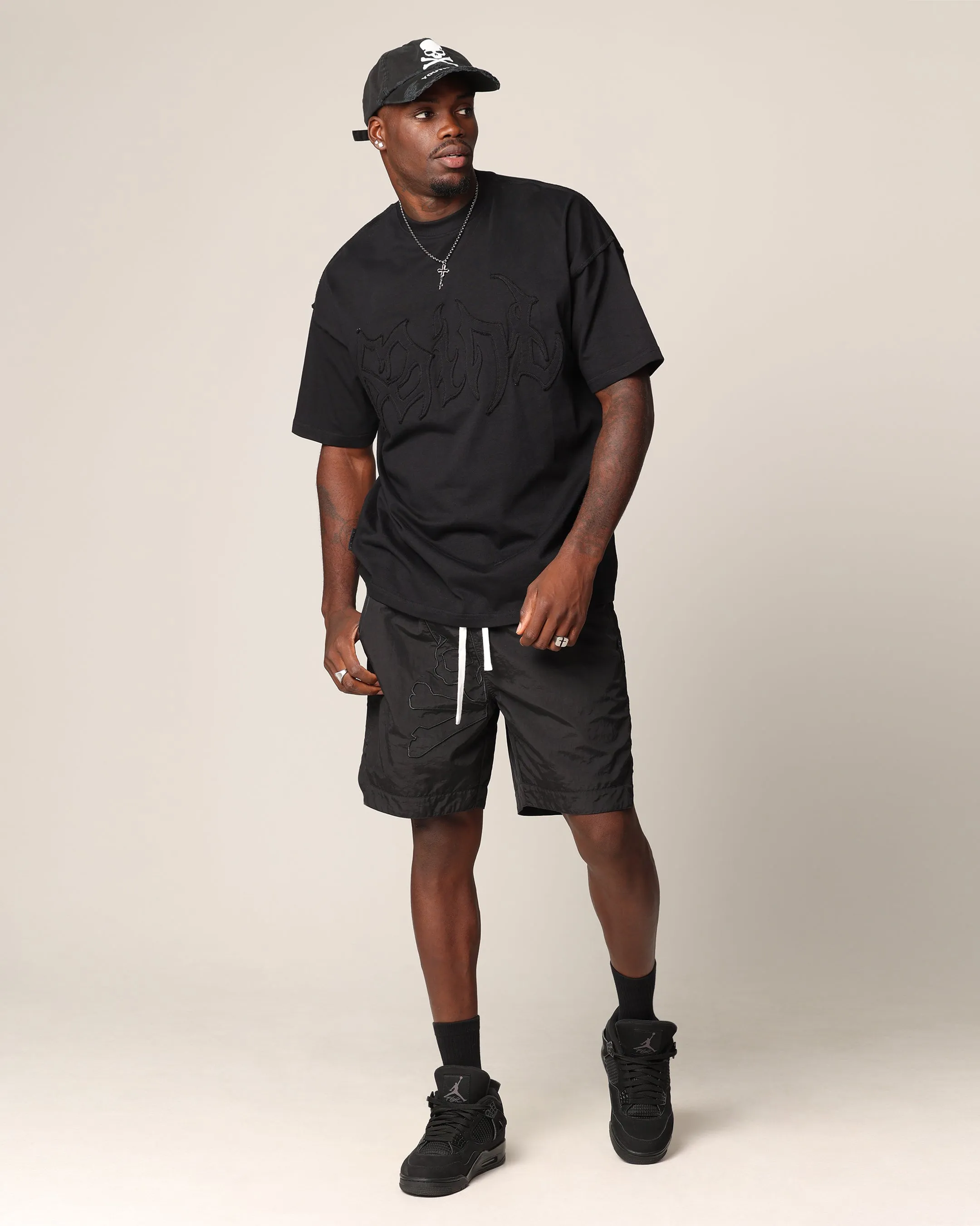 Saint Morta Rodeo Metal Boxy T-Shirt Black Perfect for Outdoors athletic style
