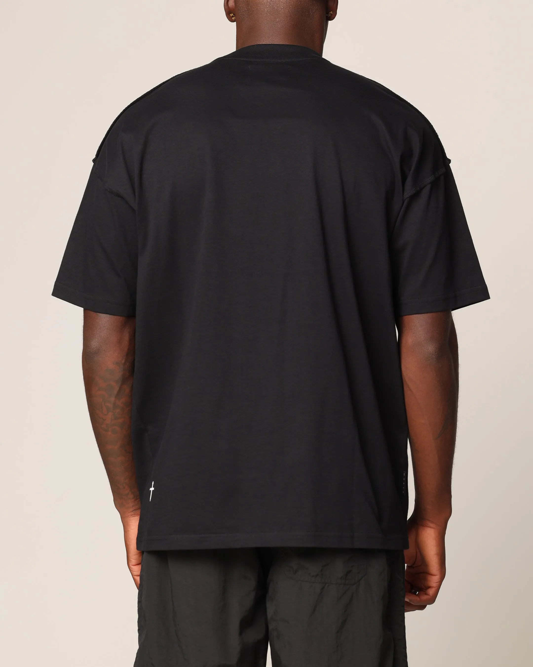 Saint Morta Rodeo Metal Boxy T-Shirt Black Cool Layering
