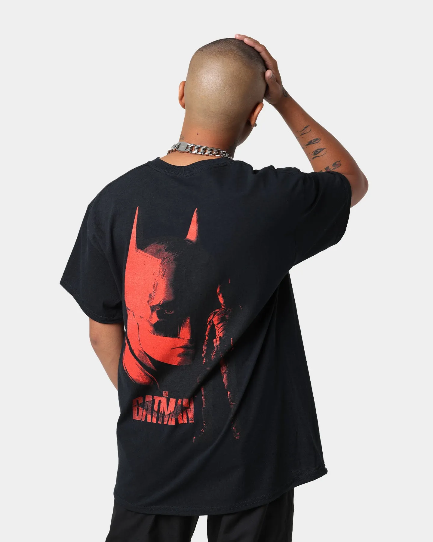 The Batman The Batman Vintage T-Shirt Black Wash Fun and Relaxed soft look