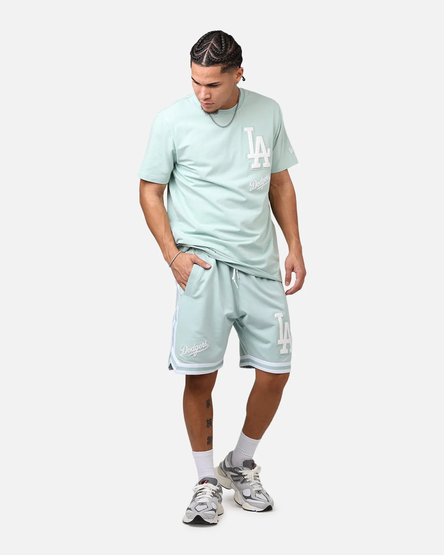 Holiday Wear New Era Los Angeles Dodgers 'Logo Select Mint' Shorts Mint/White