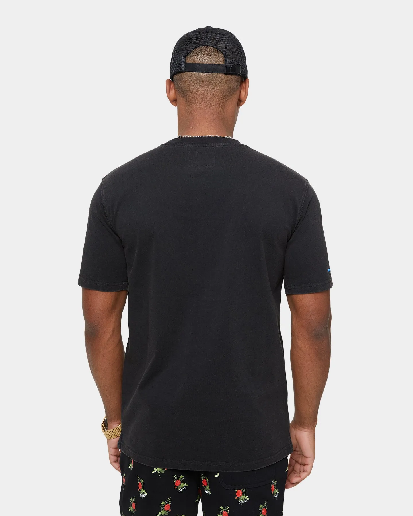 Temperature Regulating Fabric anniversary Carre Ament Vintage Classic Short Sleeve T-Shirt Washed Black