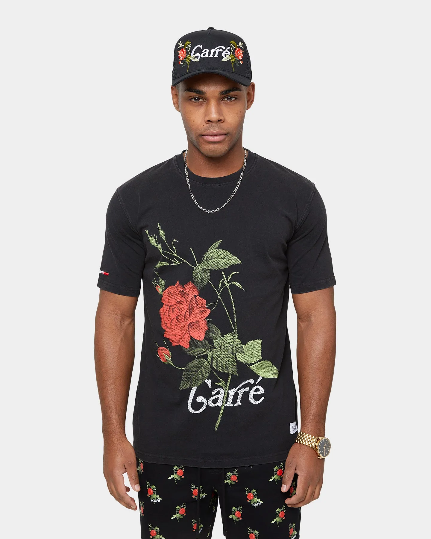 Carre Ament Vintage Classic Short Sleeve T-Shirt Washed Black Running Gear