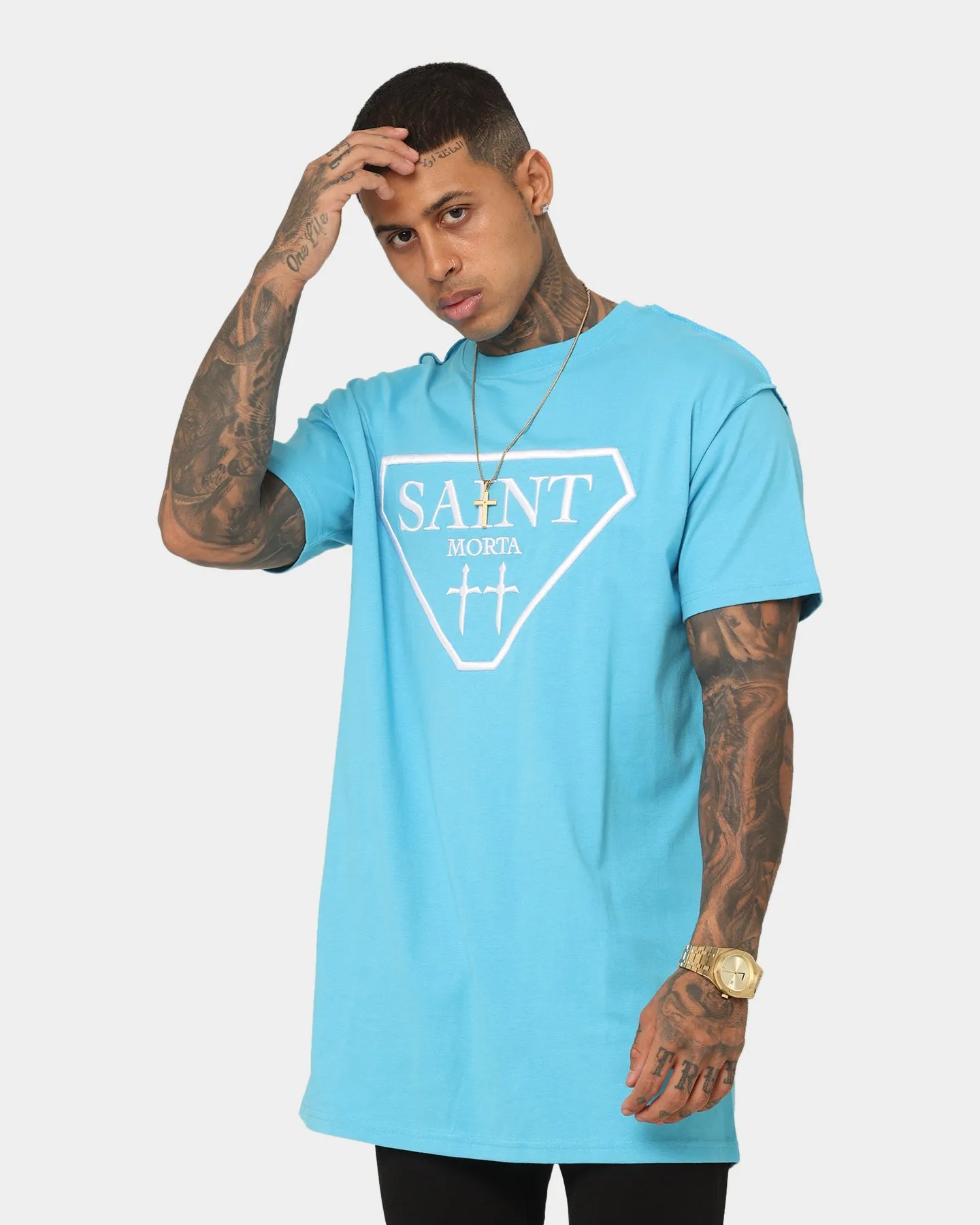 Weekend Ready Saint Morta Liberty Lafayette T-Shirt Cyan
