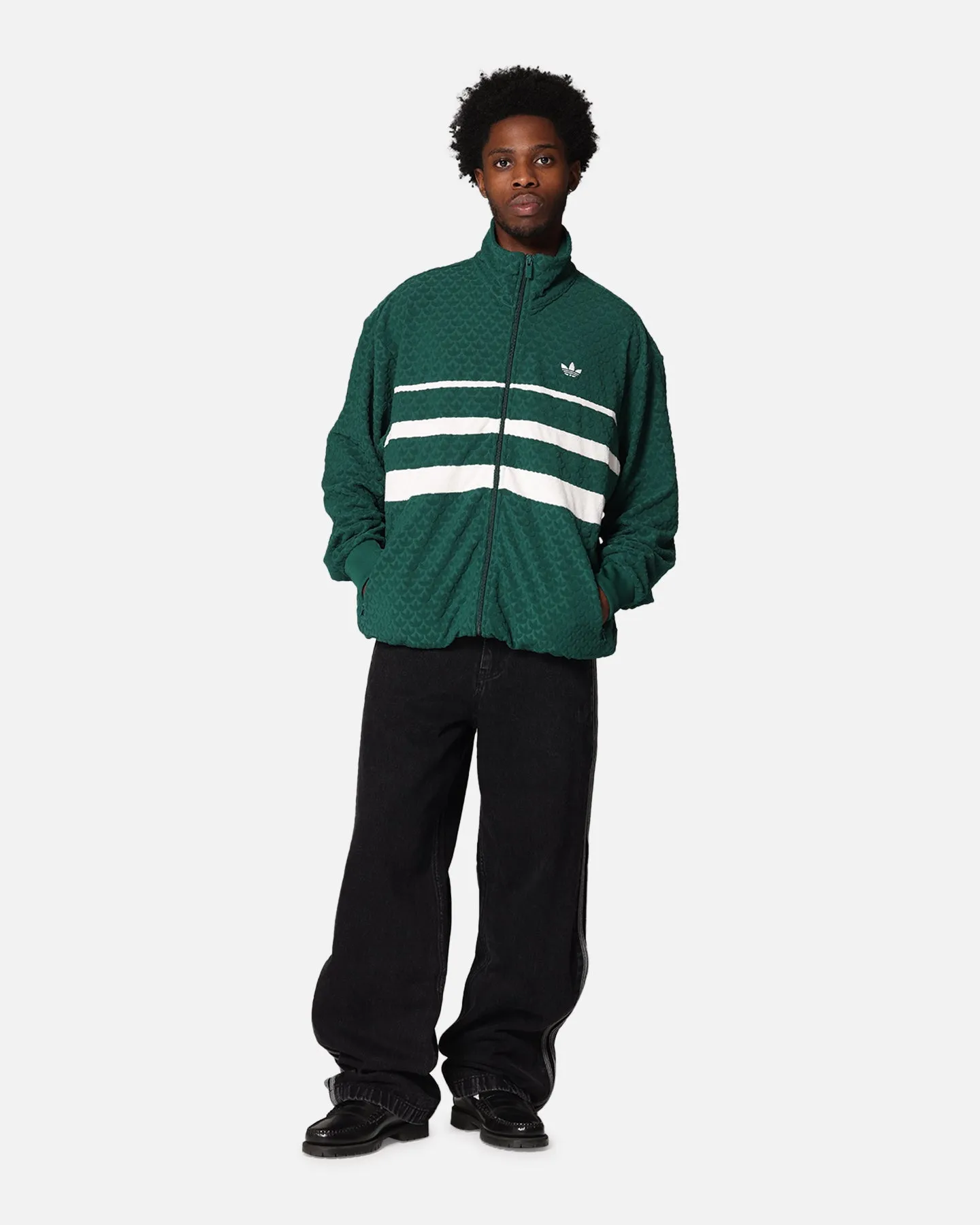 Romance Adidas Monogram Track Top Jacket Green