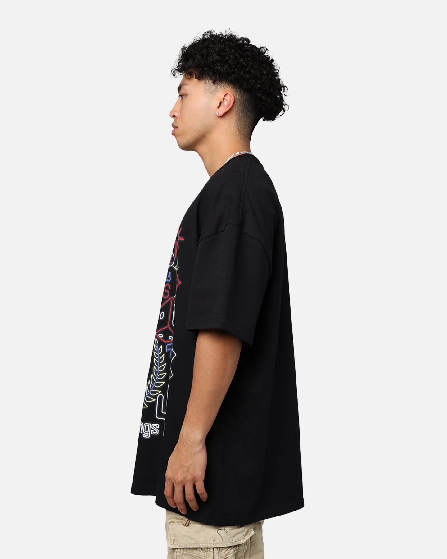 Retro Style Culture Kings Sign Vegas T-Shirt Black