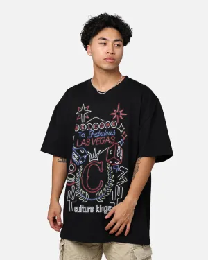 Culture Kings Sign Vegas T-Shirt Black Urban Casual Fashion Must-Have