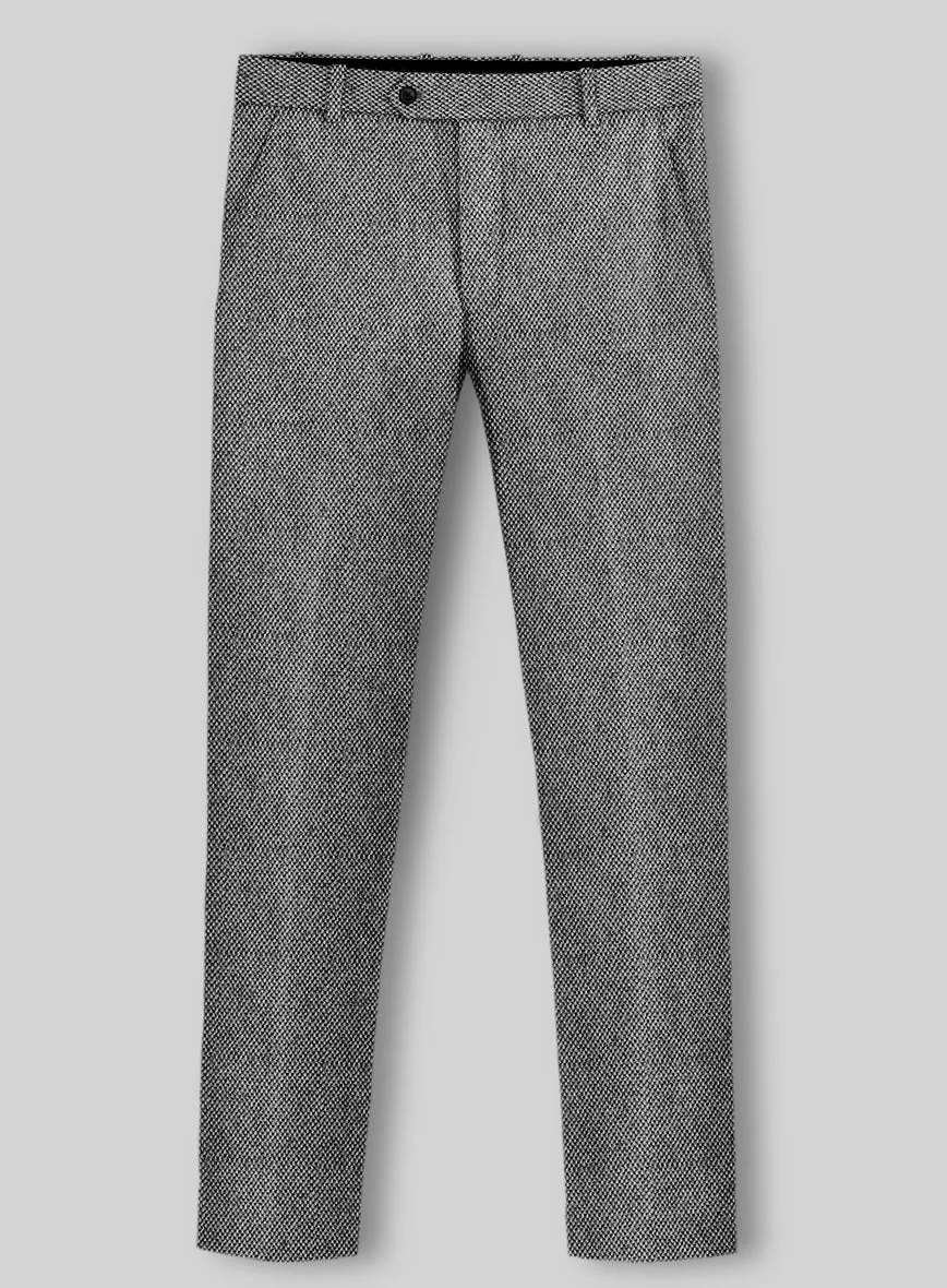 Sussex Weave Gray Tweed Pants Timeless Appeal Business Ready Fit