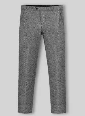 Sussex Weave Gray Tweed Pants Timeless Appeal Business Ready Fit