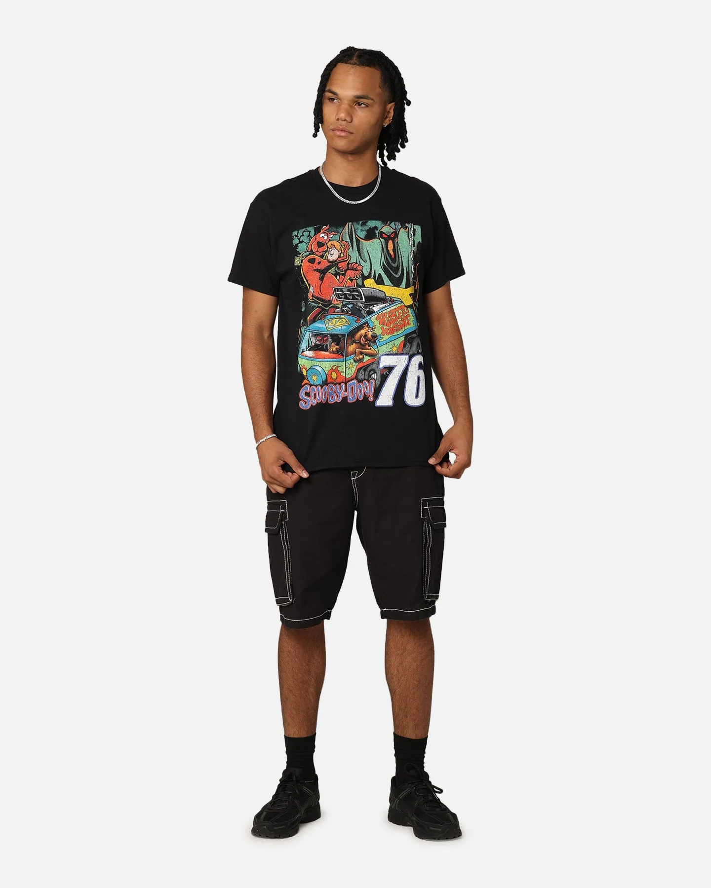 Goat Crew X Warner Bros. Scooby-Doo T-Shirt Black Longline Hemline