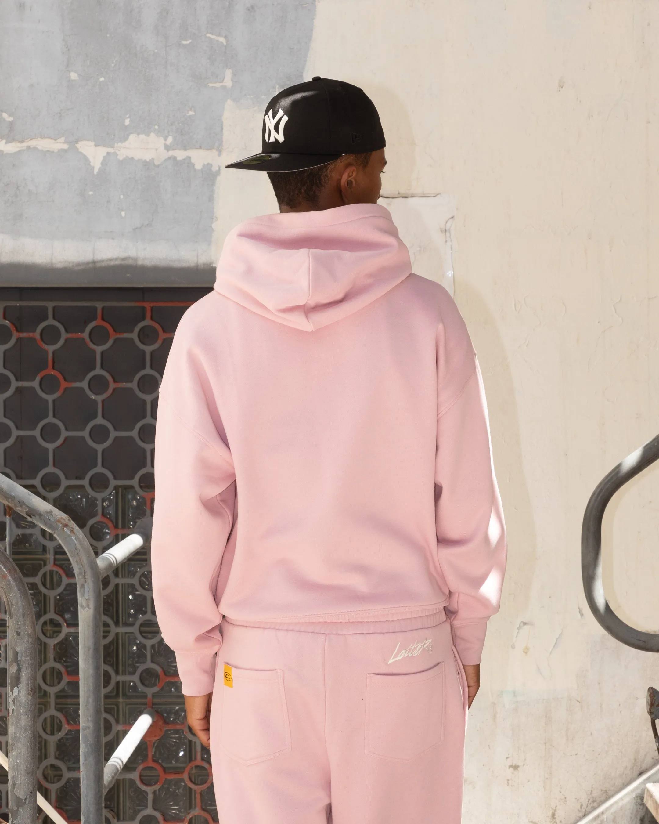 Outdoor Essential Loiter Hybrid Premium Hoodie Dusty Pink