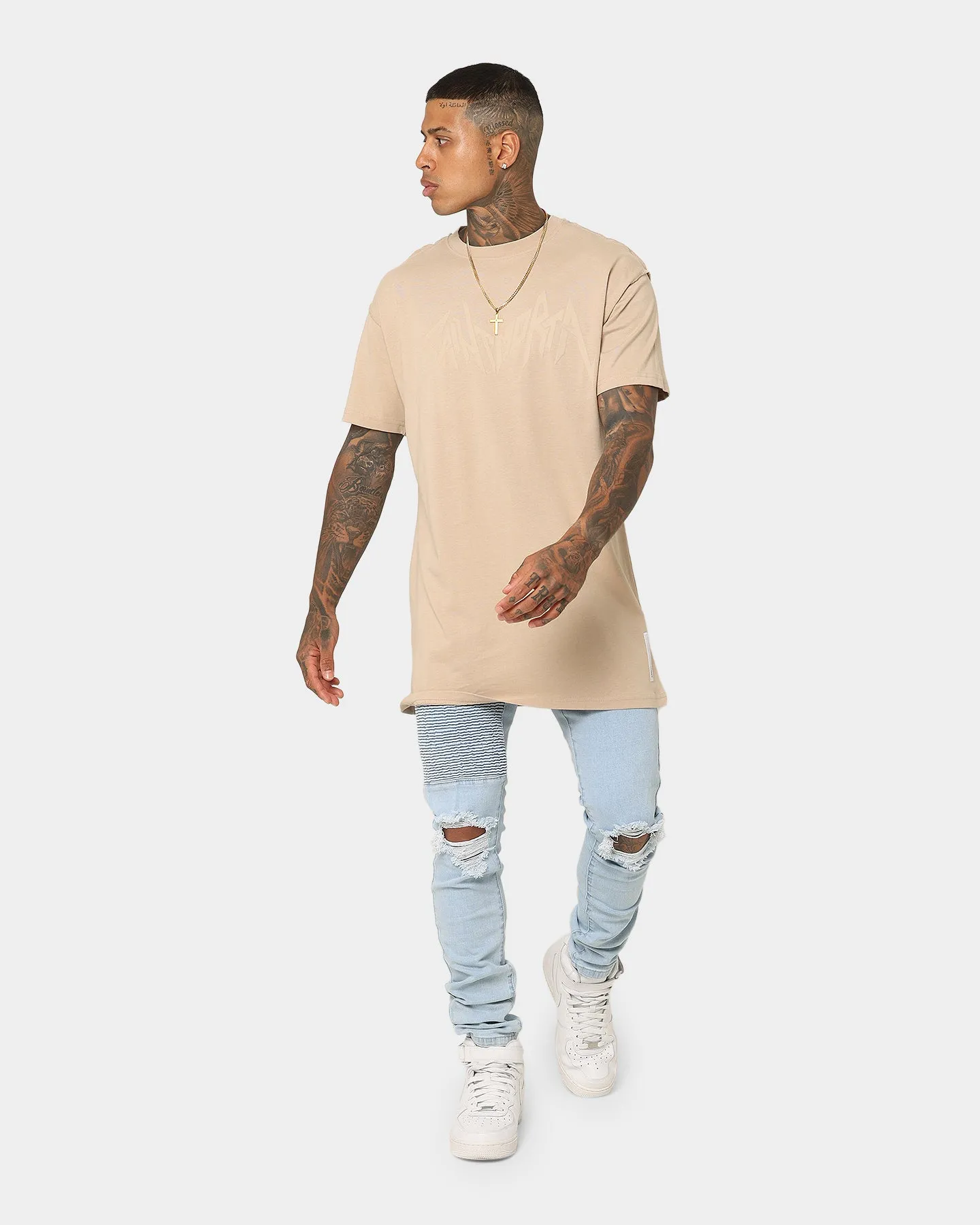 Saint Morta Metal Lafayette T-Shirt Stone/Stone Versatile Piece Moisture Wicking Technology