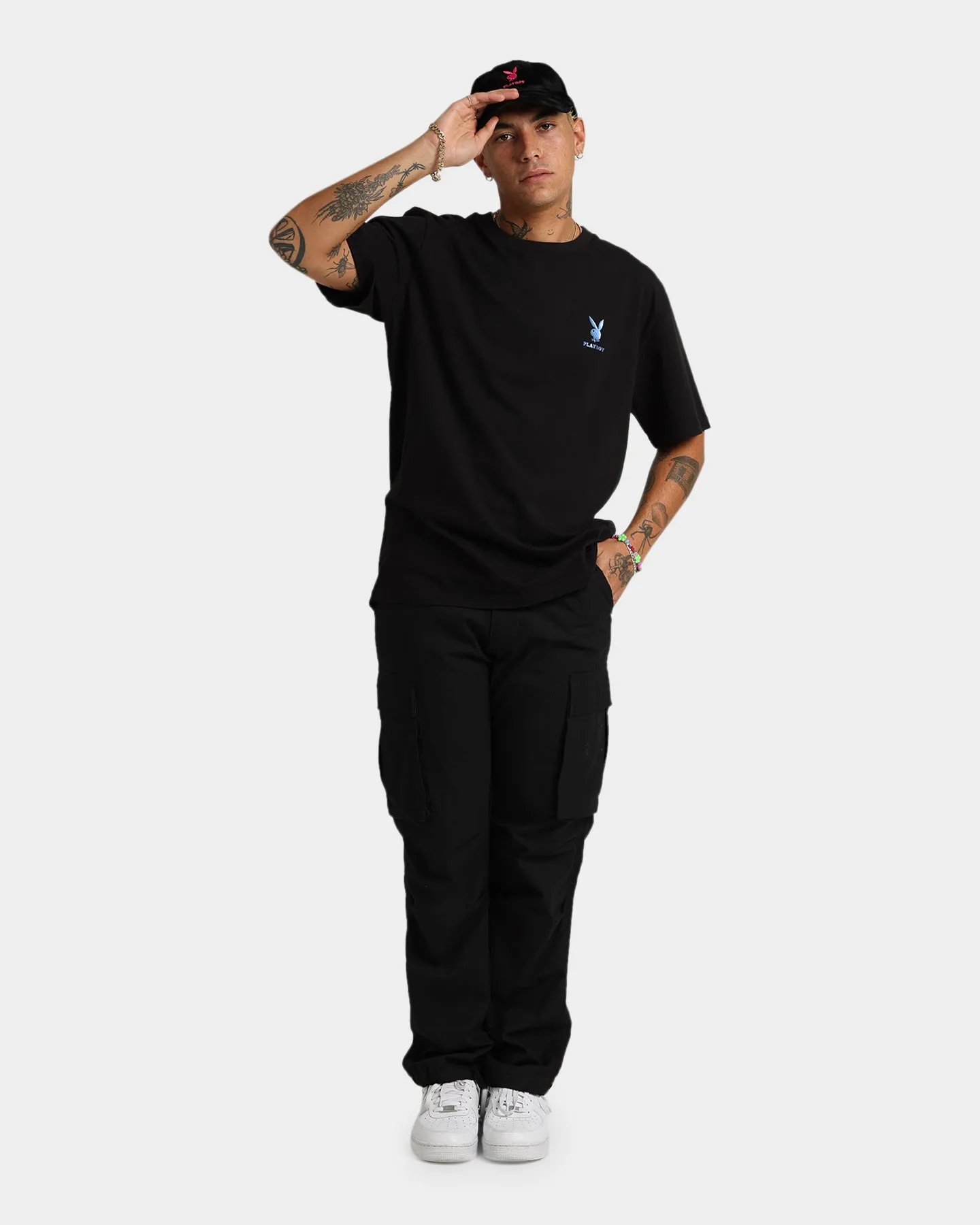 Animal Print Playboy Bunny T-Shirt Black