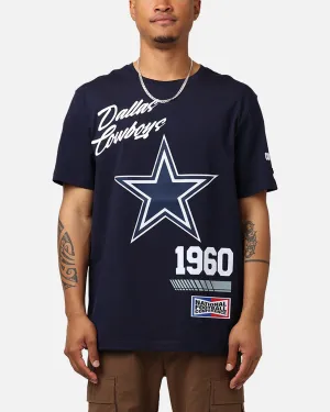 Pro Standard Dallas Cowboys Fast Lane SJ T-Shirt Midnight Navy Oversized Silhouette