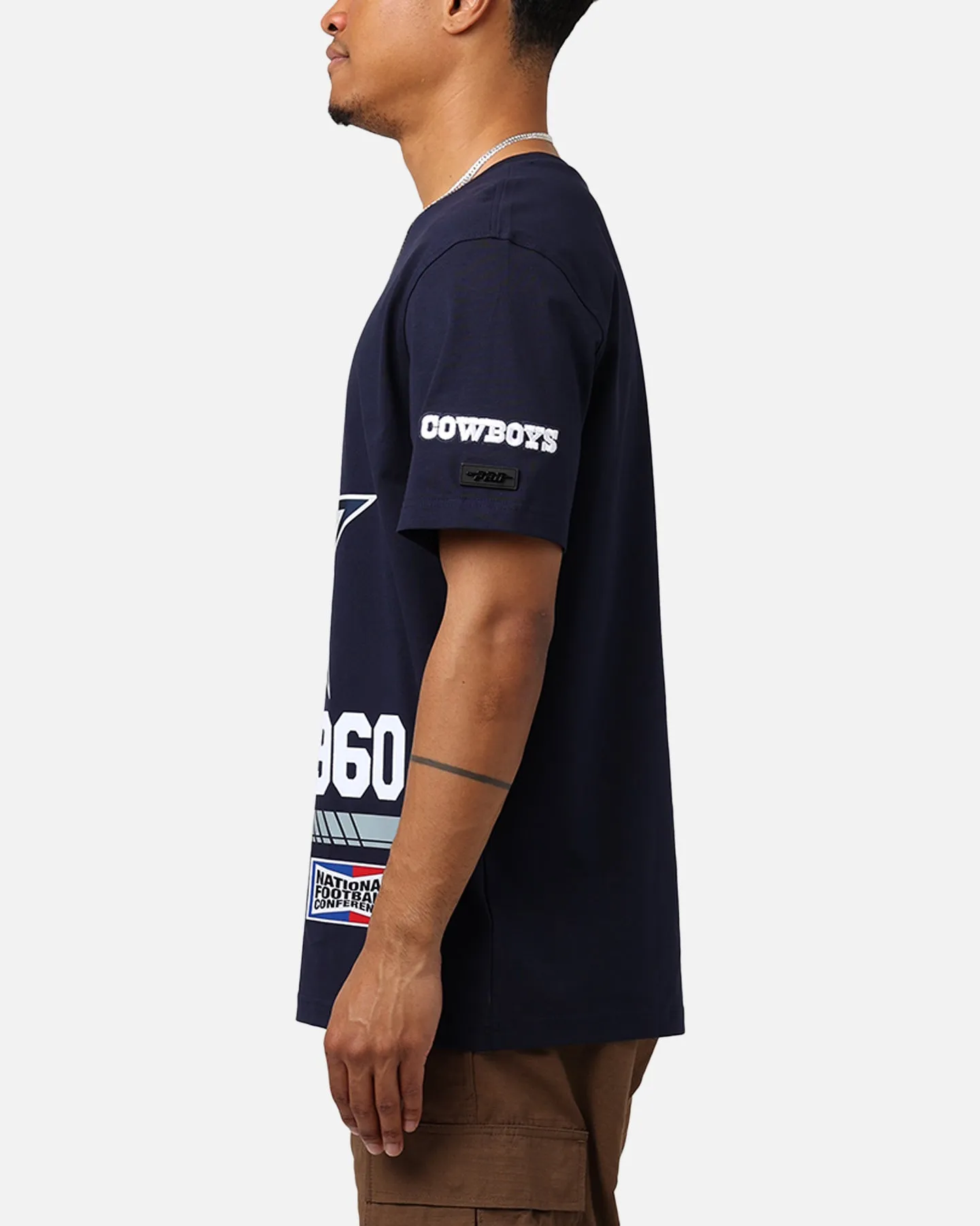 Pro Standard Dallas Cowboys Fast Lane SJ T-Shirt Midnight Navy Comfortable Wear Breathable Design