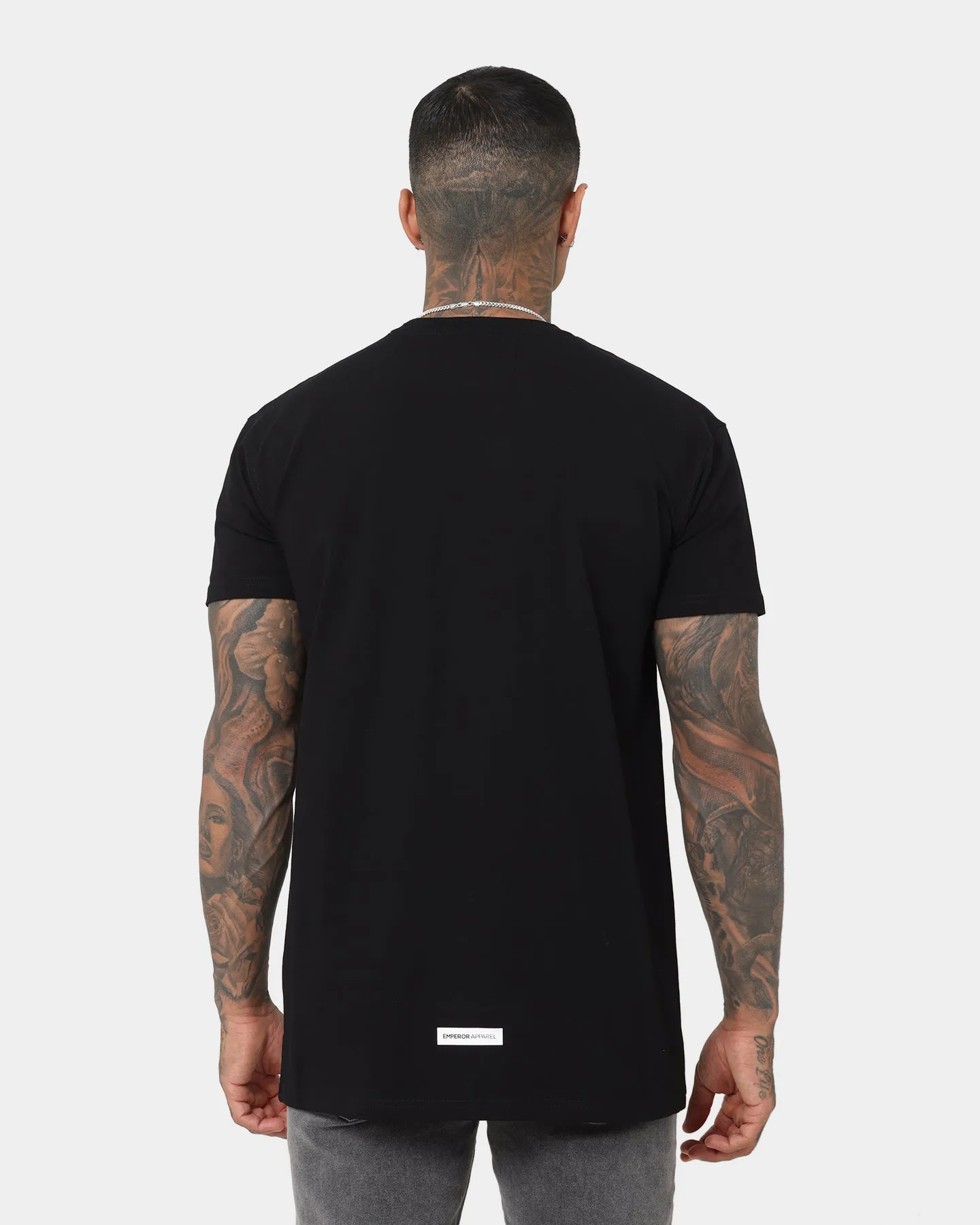 Anti Static Fabric Fashion-Forward Look Emperor Apparel Capitano Hustle T-Shirt Black