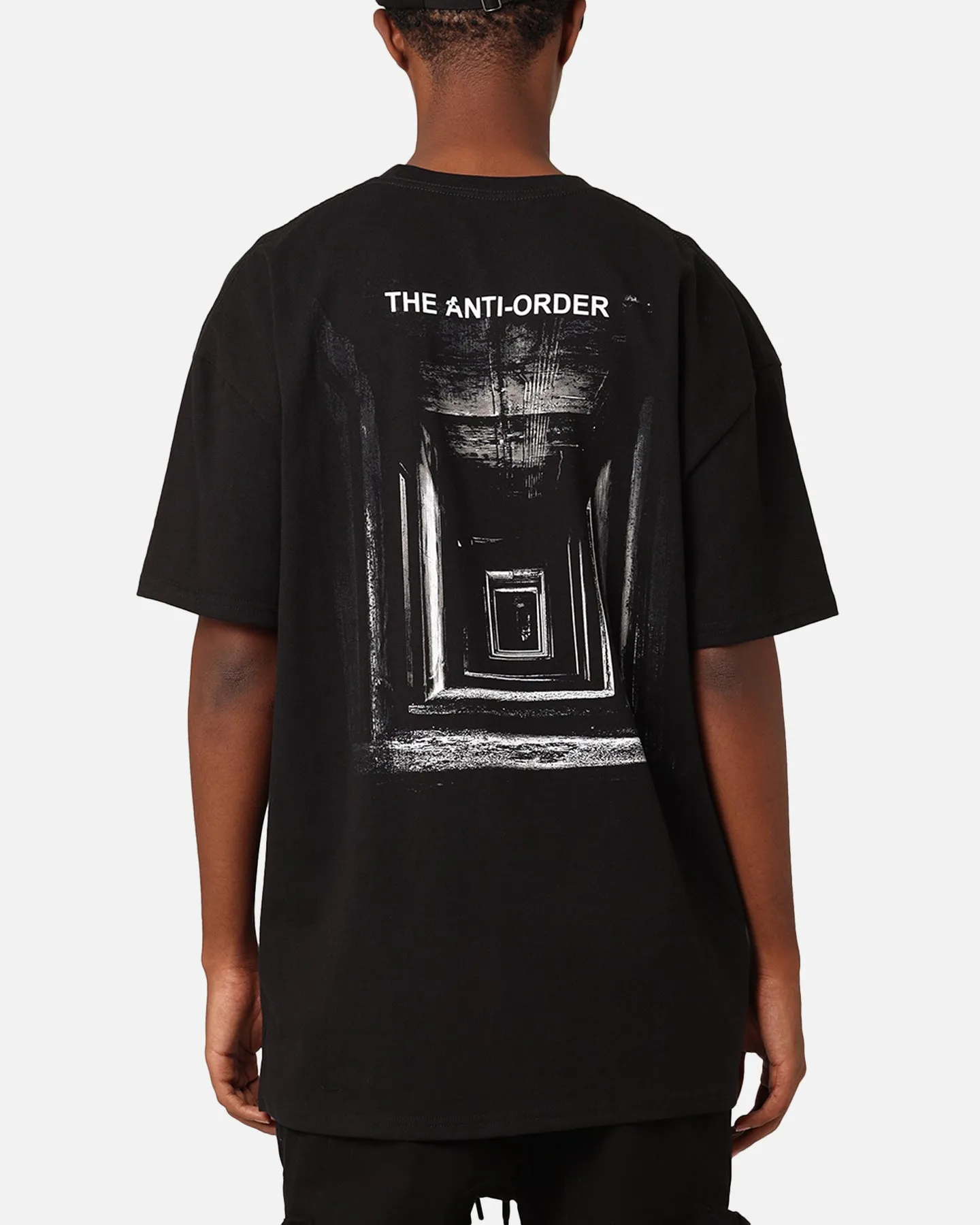 The Anti Order Endless Egress T-Shirt Black print design Travel Ready