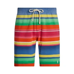 Polo Ralph Lauren 8.5 Inch Striped Terry Short (Marais Stripe) CrossBackStructure FlexibleMaterial