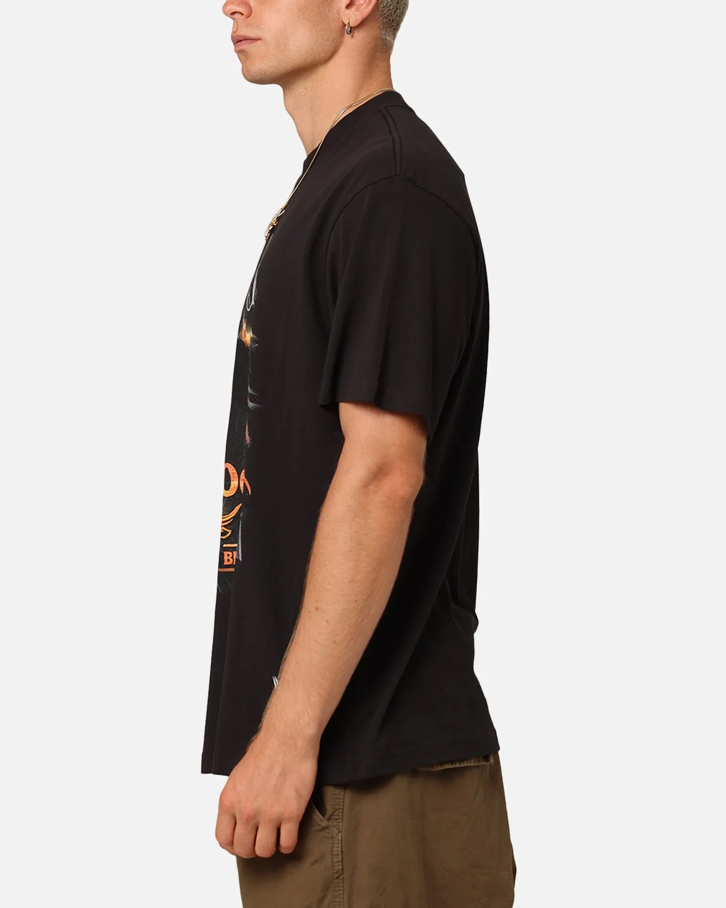 Classic Style Mitchell & Ness X WWE Dwayne "The Rock" Johnson Team Bring It T-Shirt Overdyed Black