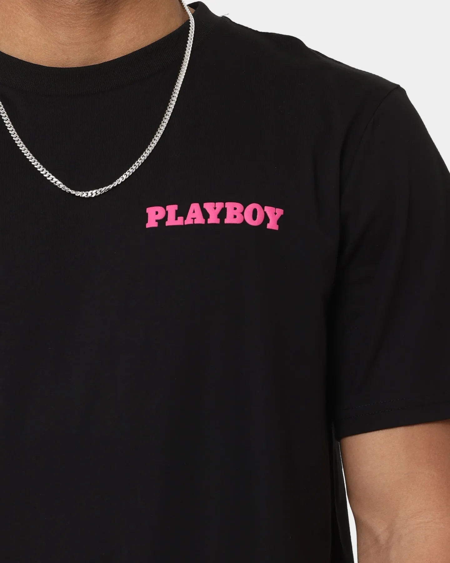 Playboy Stack Blend T-Shirt Black Magenta Trendy Piece