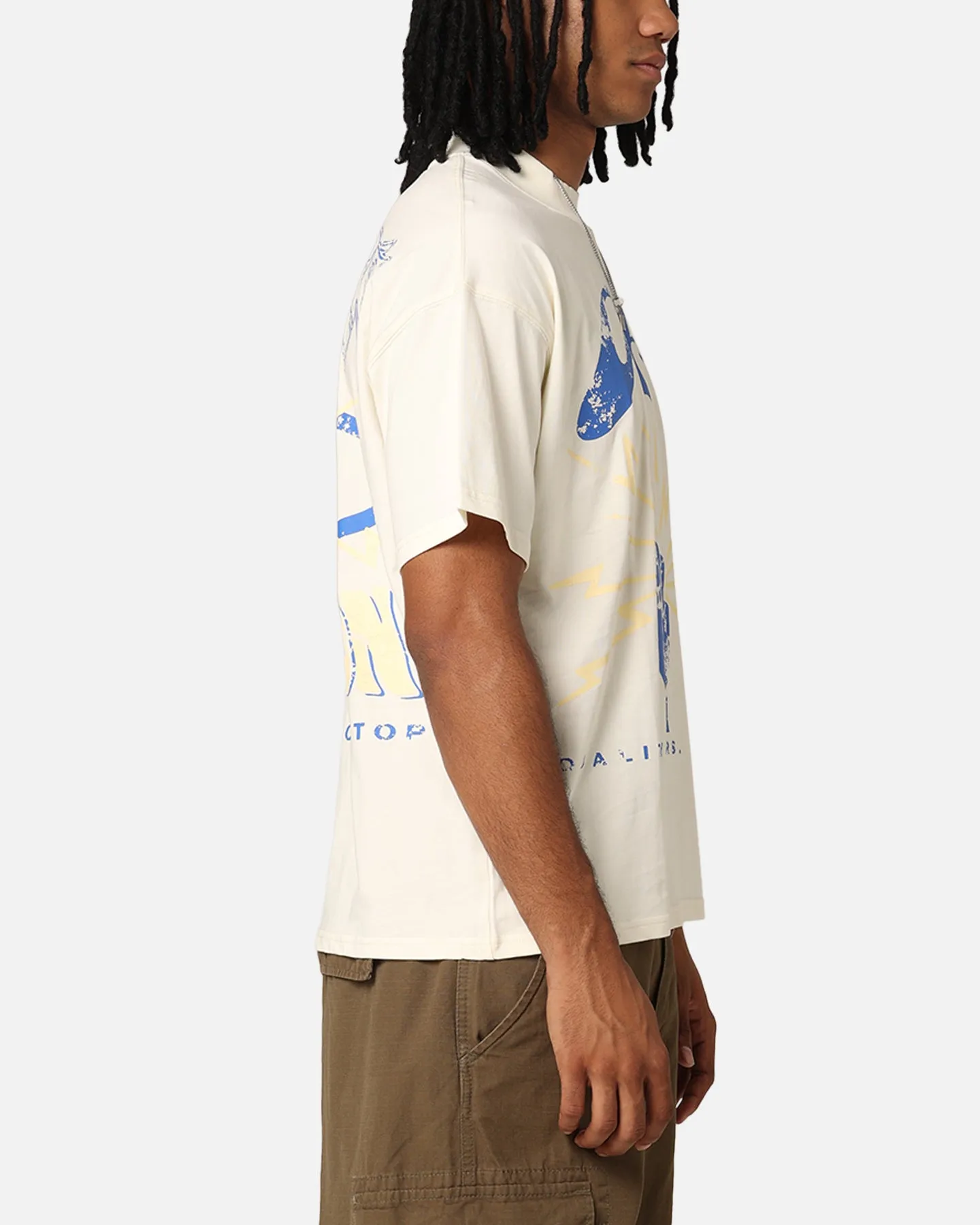 Carr?? Revolution 13 Oversized T-Shirt Off White Reinforced Shoulder Seams Stylish and Fun