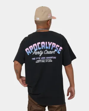 Goat Crew X Rick And Morty Apocalypse Vintage T-Shirt Black Wash Layered Comfort City Fashion Look